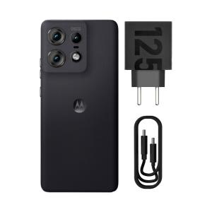 motorola edge 50 Pro 5G 256 GB - Black - Silicon Leather