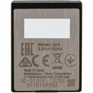 Cartão XQD Sony Série G 120GB - 400MB/s (QD-G120F)