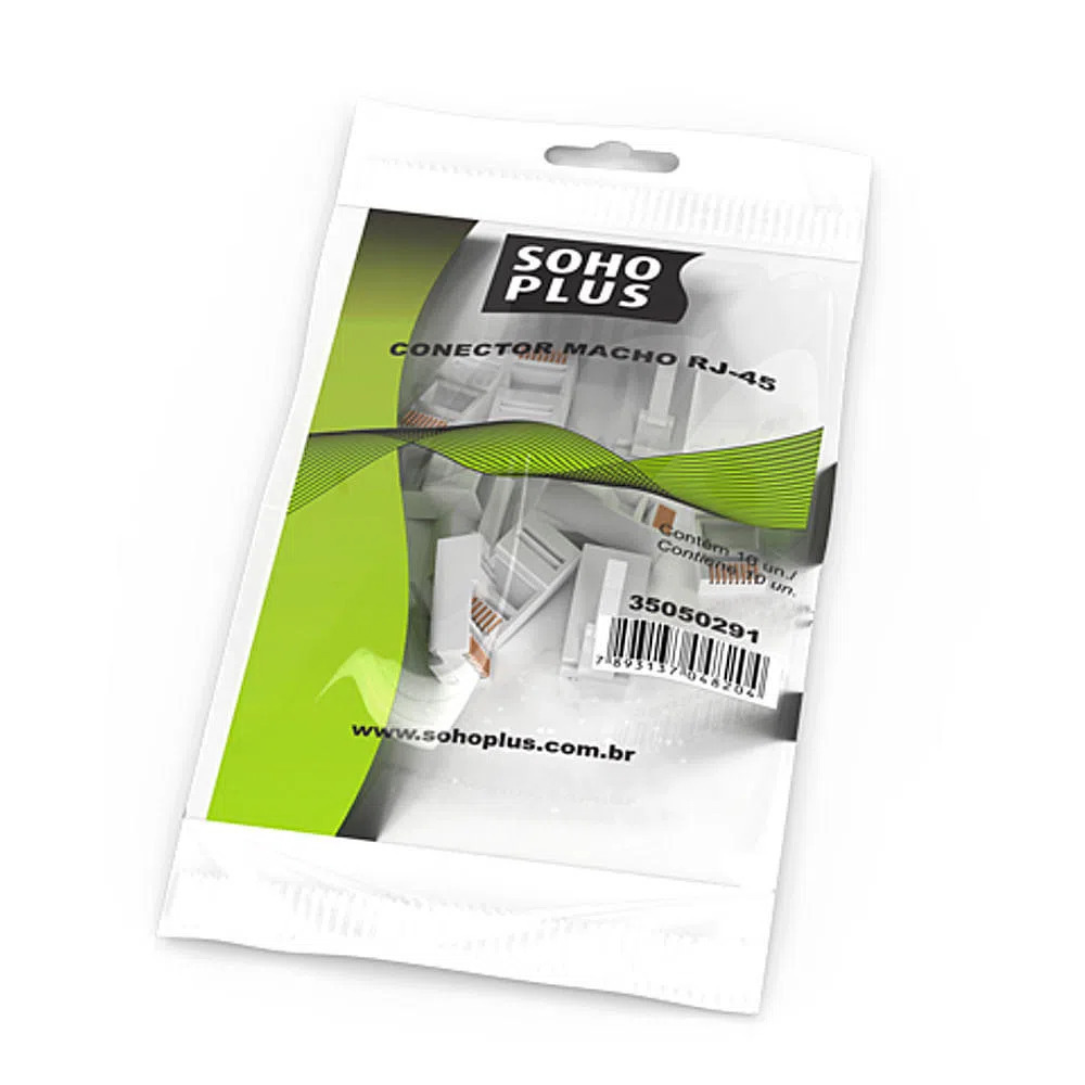 Conector Macho de Passagem Rj45 SohoPlus - Imagem 2
