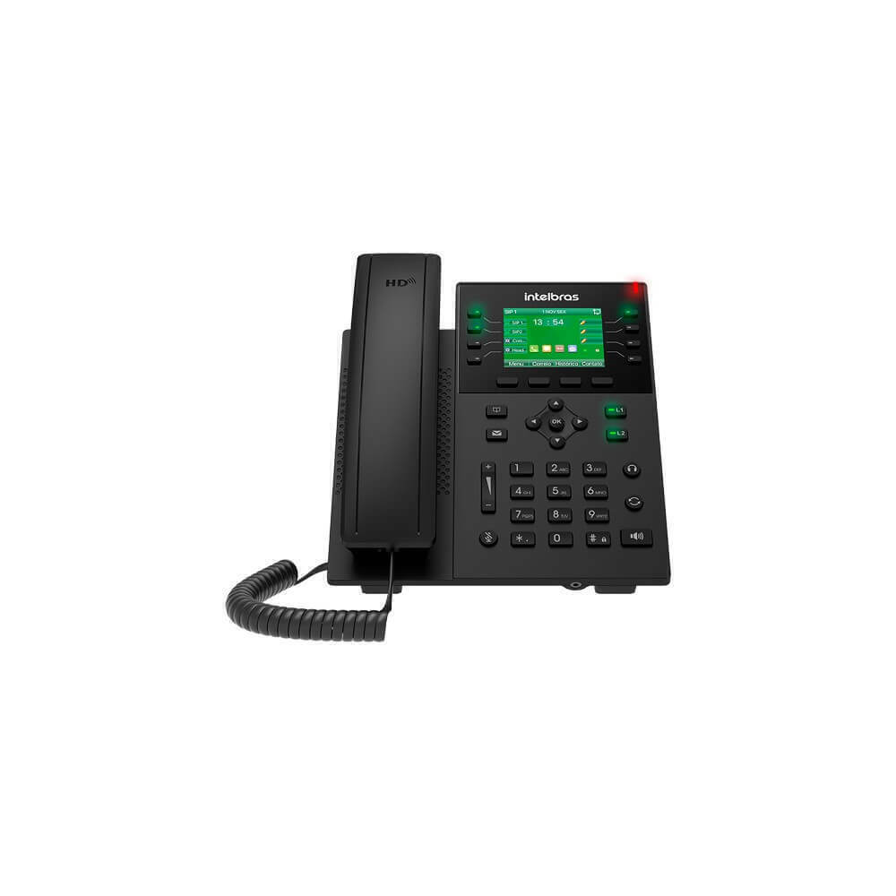 TELEFONE IP V 5502+ GIGABIT COM POE 12 CONTAS SIP- INTELBRAS - Imagem 2