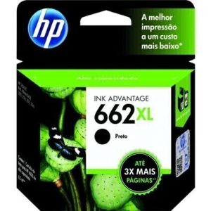 Cartucho de Tinta HP 662XL Preto de Alto Rendimento Advantage Original