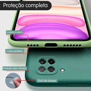 Capinha de Silicone Colorido Interior Aveludado cores Masculinas - Samsung