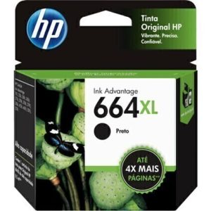 Cartucho de Tinta HP 664XL Preto de Alto Rendimento Advantage Original