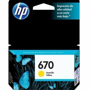 Cartucho de Tinta HP 670 Amarelo Advantage Original