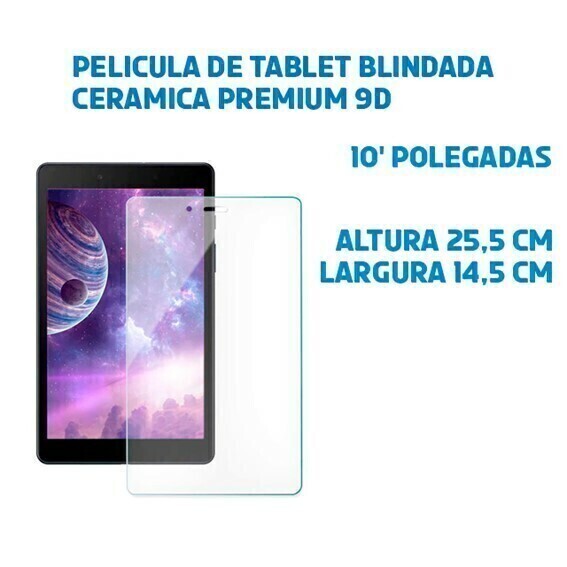 Película para Tablet de Cerâmica 9D maior resistência não trinca - Imagem 3