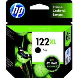 Cartucho de Tinta HP 122XL Preto de Alto Rendimento Original