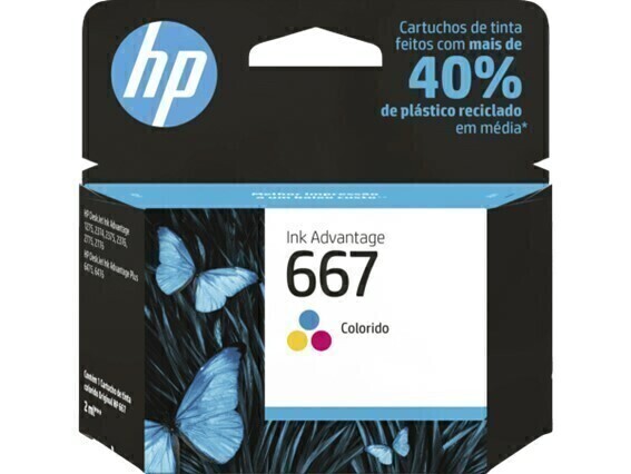 Cartucho de Tinta HP 667 Colorido Advantage Original